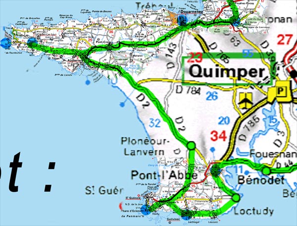locronan -pointe du raz - benodet